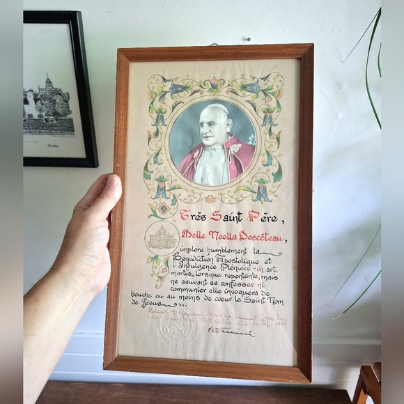 Certificate of indulgence and communion - Picture 10 of 10